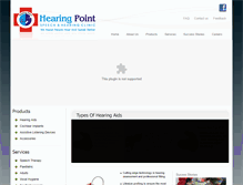 Tablet Screenshot of hearingpoint.com